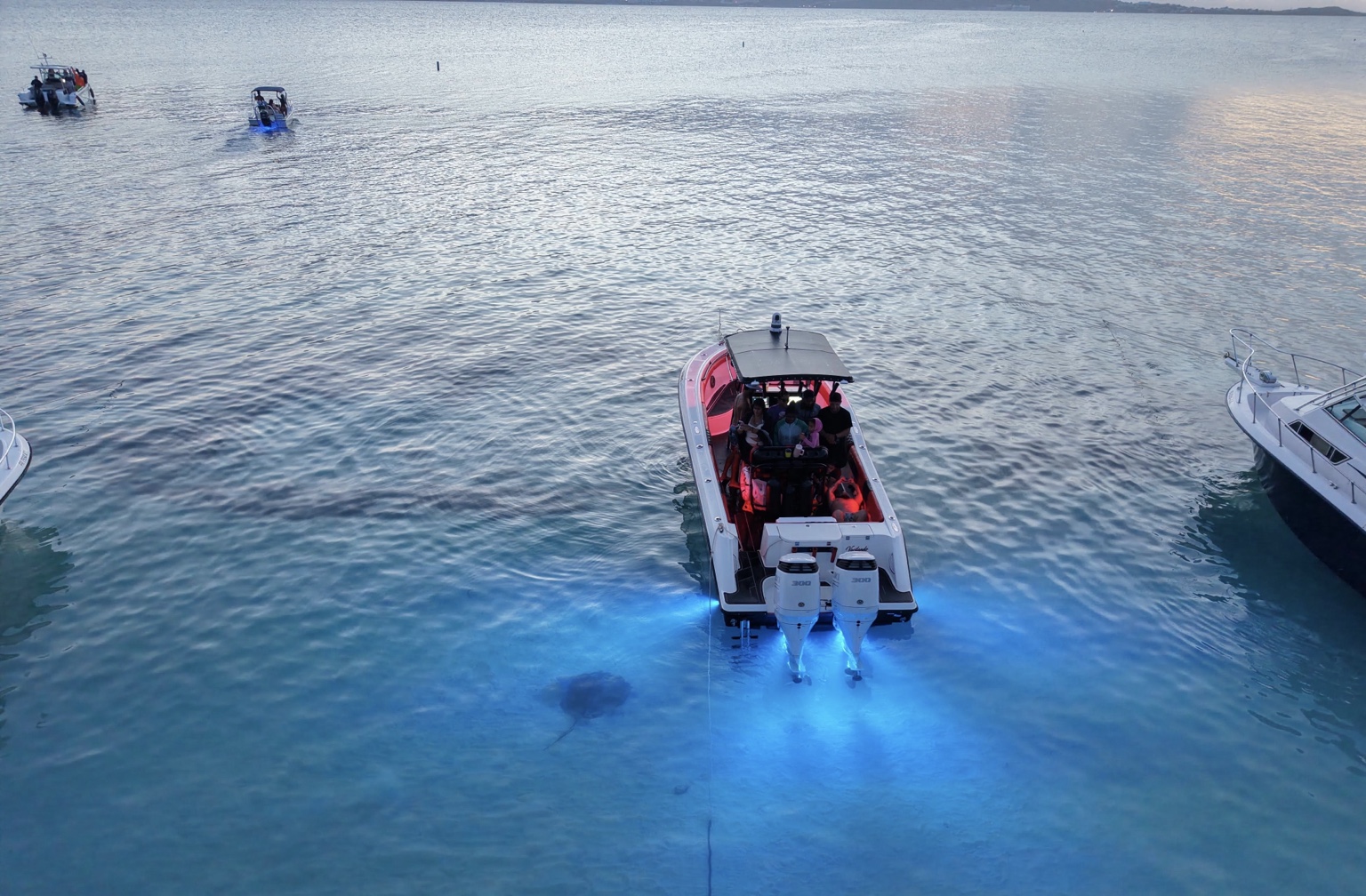 Boat experience on the water